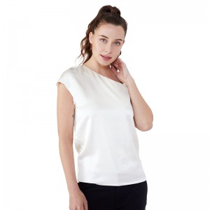 Kortærmet Basic Summer Spring Nyt design Normal hvid bluse kvinder